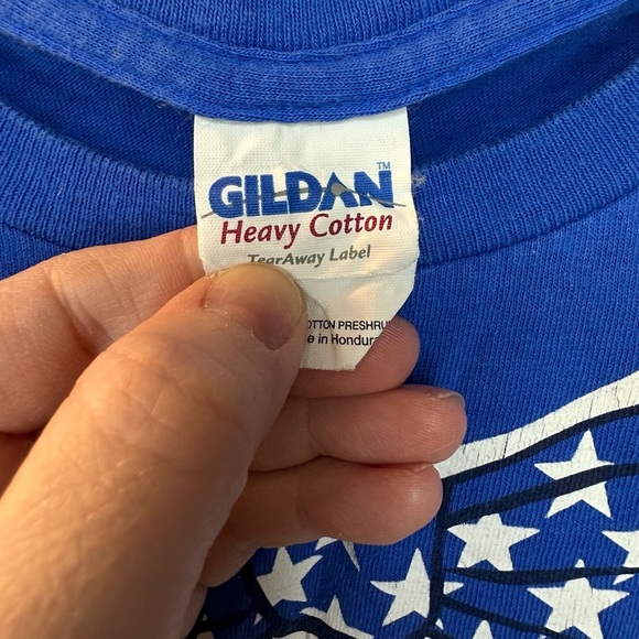 Gildan Red White Blue Patriotic Vote "I Want You" Graphic T-Shirt Men’s Large - Picture 6 of 7